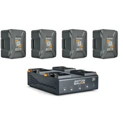 Fashion Dionic 240Wh 26V Gold Mount Plus Batteries with Dionic 26V LP4 Quad Gold Mount Plus Charger Kit Batteries & Power