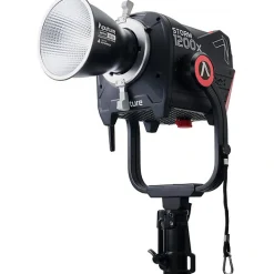Online STORM 1200x Cine Kit with Skid Support, Fresnel, and Barndoors Monolight Strobe Heads & Kits