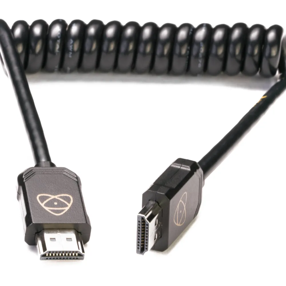 Discount AtomFLEX HDMI (Type-A) Male to HDMI (Type-A) Male Coiled Cable (12 to 24 in.) Cables