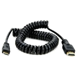 Online Full HDMI to Mini HDMI Coiled Cable (19.7-25.6") Cables