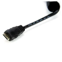 Discount Right-Angle Micro to Full HDMI Coiled Cable (11.8-17.7 In.) Cables