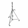 Sale 12.8 ft. B200 Wind-Up 39 Stand with Braked Wheels (Chrome-plated) Light Stands