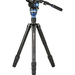 Fashion A3883 Reverse-Folding Aluminum Travel Tripod with S6Pro Fluid Video Head Video Tripods & Supports