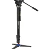 Discount A48FD Aluminum Monopod with 3-Leg Base & S4Pro Fluid Video Monopods