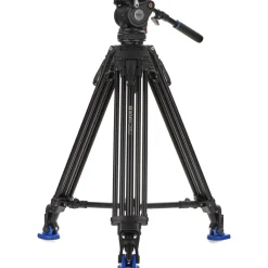 New A673LL Lightning Lock Tripod Kit with BV6H PLUS Head (Aluminum, 75mm Bowl) Video Tripods & Supports
