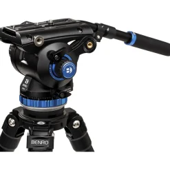 New C373F Carbon Fiber Single-Tube Tripod with S8Pro Fluid Video Head Video Tripods & Supports