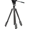 Hot Rhino S4PRO Video Tripod Kit with Flip Locks (Carbon Fiber) Video Tripods & Supports