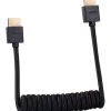 Discount Coiled HDMI Cable (12-24 in., Black) Cables