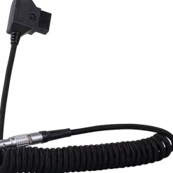 Sale D-TAP to LEMO 2-Pin 0B Male Coiled Power Cable (12-24 in., Black) Batteries & Power