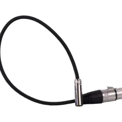 Fashion Mini-XLR to XLR Cable (16 in., Black) Microphones Accessories