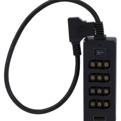 Online 4-Port D-Tap Hub with 1/4 in.-20 Thread (Black) Batteries & Power