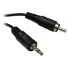 Fashion Audio Cable With 3.5mm Mono Plug Each End 6 Ft. (Black) Audio Cables