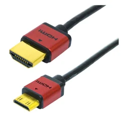 Clearance HDMI Type A To HDMI Mini Type C Male High Speed Ultra Slim Cable (2 m) Cables