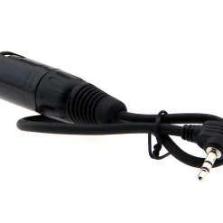 Best Male XLR to Right Angle 3.5mm Stereo Plug (1 ft. Long) Audio Cables