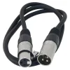 New Microphone Cable Male to Female XLR (1.5 ft. Long) Audio Cables