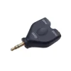 New Shielded Y 2 3.5mm Stereo Jacks to One 3.5mm Stereo Plug (Gold) Audio Cables
