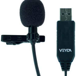 Fashion Veyda 360Degree USB Lavalier Clip-On Omni Condensor Microphone/PC or Mac - Clip and Storage Microphones