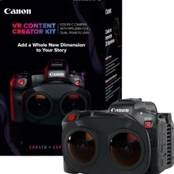 Best EOS R5 C VR Creator Kit with RF 5.2mm f/2.8 Dual Fisheye Lens Digital Cinema Cameras