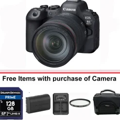 New EOS R6 Mark II Mirrorless Digital Camera with 24-105mm f/4 Lens Mirrorless
