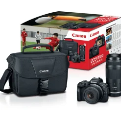 Online EOS R100 Mirrorless Digital Camera with 18-45mm Lens and 75-300mm Lens Mirrorless