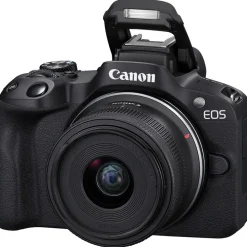 Outlet EOS R50 Mirrorless Digital Camera with 18-45mm Lens (Black) Phone Tripods & Support|Mirrorless