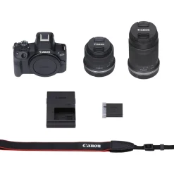 Best EOS R50 Mirrorless Digital Camera with 18-45mm and 55-210mm Lens (Black) Mirrorless