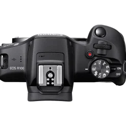 New EOS R100 Mirrorless Digital Camera with 18-45mm Lens and 55-210mm Lens Mirrorless