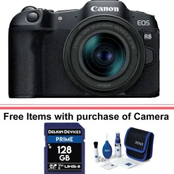 Online EOS R8 Mirrorless Digital Camera with 24-50mm Lens Mirrorless