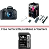 Best EOS Rebel T7 Digital SLR Camera with 18-55mm Lens w/ Webcam Starter Kit and FREE Memory Card Dslr