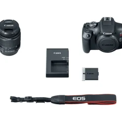 Best EOS Rebel T7 Digital SLR Camera with 18-55mm Lens w/ Webcam Starter Kit and FREE Memory Card Dslr