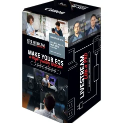 New EOS Webcam Accessories Starter Kit for EOS M50, M50 Mark II & M200 Mirrorless Digital Cameras Batteries & Adapters