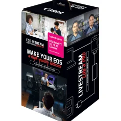 Online EOS Webcam Accessories Starter Kit for EOS Rebel T3, T5, T6 & T7 DSLR Cameras Batteries & Adapters