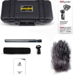 Best S-Mic 2 Location Kit Moisture-Resistant Shotgun Microphone with Pistol Grip Shockmount and Windjammer Microphones
