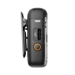 Fashion Mic 2 Clip-On Transmitter/Recorder with Built-In Microphone (2.4 GHz, Shadow Black) Wireless Audio Systems