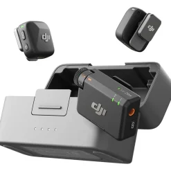 Outlet Mic Mini 2-Person Compact Wireless Microphone System for Camera & Smartphone (2.4 GHz) Wireless Audio Systems