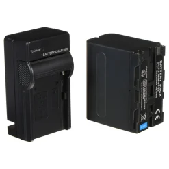 Fashion 1x NP-F 6600mAh Battery and Charger Kit Portable Strobe Lighting