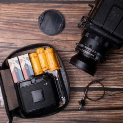 Clearance Set of Small, Medium and Large Thermoplastic Polyurethane(TPU) Transparent Cases (Black) Camera Bags