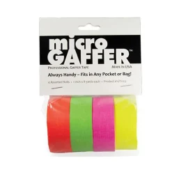 Outlet 1 in. microGaffer 4-Roll Gaffer Tape - Fluorescent Tape
