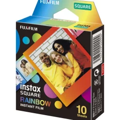 Hot INSTAX SQUARE Rainbow Instant Film (10 Exposures) Film