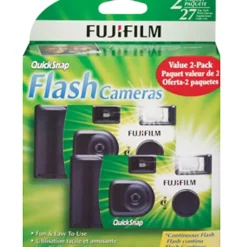Clearance QuickSnap Flash 400 One-Time-Use Disposable Camera (27 Exposures, 2-Pack) Film Cameras