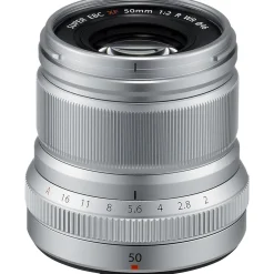 New XF 50mm f/2 R WR Lens (Silver) Telephoto Lenses