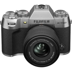Online X-T50 Mirrorless Camera with 15-45mm f/3.5-5.6 Lens (Silver) Mirrorless