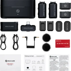 Clearance LARK MAX 2 Combo 2-Person Wireless Microphone System for Cameras and Mobile Devices (Space Gray, 2.4 GHz) Wireless Audio Systems