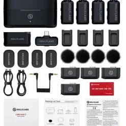 Outlet LARK MAX 2 Combo 4-Person Wireless Microphone System for Cameras and Mobile Devices (Space Gray, 2.4 GHz) Wireless Audio Systems