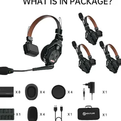 Hot Solidcom C1 Pro-4S Full-Duplex Wireless Intercom System with 4 Headsets (1.9 GHz) Wireless Audio Systems