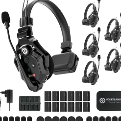Hot Solidcom C1-6S Full-Duplex Wireless DECT Intercom System with 6 Headsets (1.9 GHz) Wireless Audio Systems