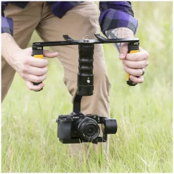Best Dual Grip Gimbal Handle and Tray for DS1 & MS1 Gimbal Stabilizers Video Tripods & Supports