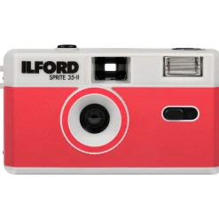 Outlet Sprite 35-II Film Camera (Silver & Red) Film Cameras