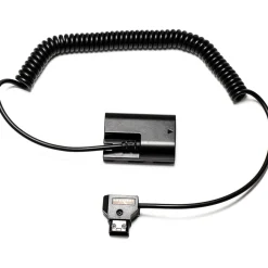 Fashion D-Tap to Canon LP-E6-Type Dummy Battery Coiled Cable (22-42 in.) Batteries & Power