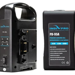 Online 95W Gold Mount Li-Ion Battery with Dual Battery Charger Bundle Batteries & Power
